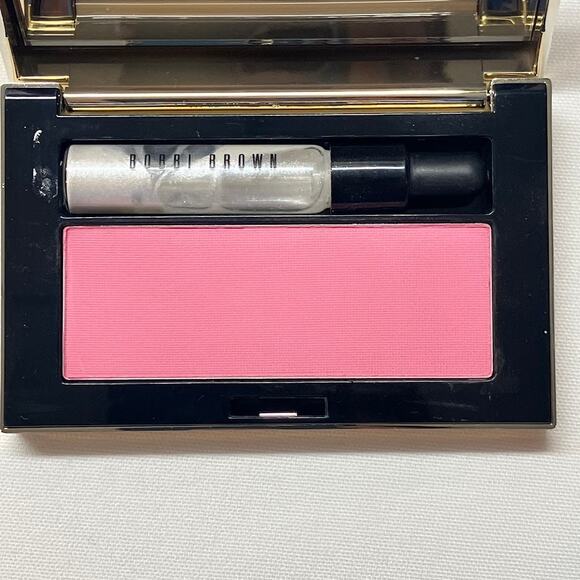 Bobbi Brown Glow To Go Platinum Sparkle Illuminator/French Pink Blush Full Size - Picture 2 of 4